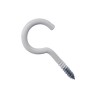CROCHET A VISSER 3.5X25 ACIER EPOXY BLANC SAC 8