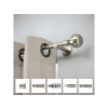 BARRE METAL D20 GLAM EXTENSIBLE 120/210 CHROME BROSSE INSPIRE