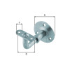 SUPPORT RAMPE REGLABLE DIAMETRE 60MM ZINC
