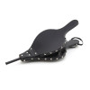 SOUFFLET SIMILI CUIR NOIR FIRE UBIS 44X18.5