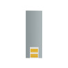 PLAQUE METAL ADHESIVE MAGNETIQUE ARGENT 33X95