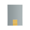 PLAQUE METAL ADHESIVE MAGNETIQUE ARGENT BROSSE 50X70