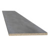 TABLETTE MELAMINEE 250X50CM EP 18MM DECOR BETON BROSSE