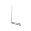 HAMPE DROITE 33.5CM ACIER GALVANISE