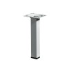 PIED DE MEUBLE ACIER BLANC 25X25X150