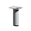 PIED DE MEUBLE ACIER BLANC 30X100