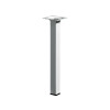 PIED DE MEUBLE ACIER BLANC 24X24X250