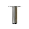 PIED DE MEUBLE ACIER BROSSE 25X25X100