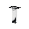 PIED DE MEUBLE ACIER CHROME 24X24X100