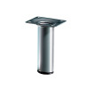 PIED DE MEUBLE ACIER GRIS 24X24X150