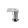 PIED DE MEUBLE CONIQUE ACIER CHROME H70
