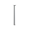 PIED DE TABLE ACIER BLANC 24X24X400