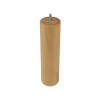 PIED DE LIT CYLINDRE HETRE VERNI 68X250