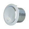 BOUCHE SOUFFLAGE AIR CHAUD DIRECTIONNELLE +MANCHON PLACO  D125MM BLANC