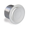 BOUCHE SOUFFLAGE AIR CHAUD DEBIT REGLABLE +MANCHON PLACO D125MM BLANC