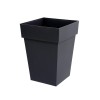 POT MI HAUT CARRE TOSCANE 51L 39X39X53CM GRIS ANTHRACITE