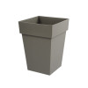 POT MI HAUT CARRE TOSCANE 51L 39X39X53CM TAUPE