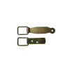 LOQUET JALOUSIE PERSIENNES AVEC SUPPORT ZINGUE BLANC