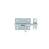 VERROU DE BOX A VISSER AVEC GACHE  DIAMETRE 8MM ZINGUE BLANC