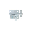 VERROU DE BOX PORTE-CADENAS AVEC GACHE DIAMETRE 10 ZINGUE BLANC