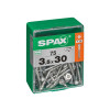 VIS TETE FRAISEE TORX 3,5X30 BOITE DE 75 PIECES