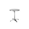 TABLE BISTROT ALUMINIUM RONDE 2 PERSONNES DIAMETRE 60 CM