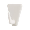 CROCHET ADHESIF TRIANGLE BLANC LOT DE 4