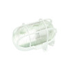 HUBLOT OVAL E27 60W GRILLE PLASTIQUE BLANC