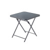 TABLE PLIANTE EMYS ACIER GRIS 70X70 CM