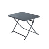 TABLE PLIANTE EMYS ACIER GRIS 110X70 CM