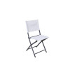CHAISE ACIER EMYS BLANC