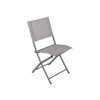 CHAISE PLIANTE EMYS ACIER TEXTYLENE MOON