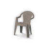 FAUTEUIL MONOBLOC NORMA TAUPE