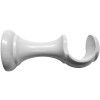 SUPPORT POUR TRINGLE A RIDEAU BOIS D28 OUVERT 80MM LAQUE BLANC