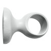 SUPPORT POUR TRINGLE A RIDEAU BOIS D28 FERME 50MM LAQUE BLANC