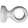 SUPPORT BOIS D35 FERME 65MM LAQUE BLANC