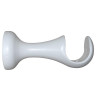 SUPPORT BOIS D35 OUVERT 110MM LAQUE BLANC