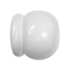 EMBOUT BOIS POUR TRINGLE A RIDEAU D35 ANGLAIS A VISSER BLANC LAQUE X2
