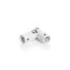 CARDAN HEXAGONAL 10MM ROND 12MM ACIER BLANC