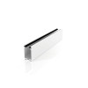 COULISSE ALUMINIUM BLANC AVEC JOINT LONGUEUR 2.20M