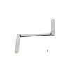 MANIVELLE POUR TIGE  RONDE 12MM EN ACIER BLANC