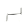 MANIVELLE SEULE POUR TIGE HEXAGONALE 10MM EN ACIER BLANC