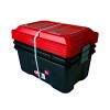 MALLE DE RANGEMENT LOCKER 40L NOIR / ROUGE LOT DE 3