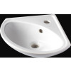 VASQUE LAVE-MAIN A FIXER SIGMA BLANC CERAMIQUE ANGLE 35 x 35 CM