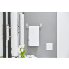 PORTE SERVIETTE 1 BARRE 30 CM NICKEL SATINE