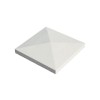CHAPEAU DE PILIER  POINTE DE DIAMANT 40 X 40  BLANC