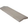 COUVRE-MUR 2 PANS LISSE GRIS,  H.4 X L.30 X P.99 CM