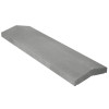 COUVRE-MUR 2 PANS CLASSIQUE  LISSE GRIS,  H.4 X L.25 X P.99 CM