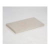 COUVRE-MUR PLAT LISSE GRIS,  H.3 X L.28 X P.50 CM