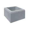 ELÉMENT DE PILIER CLASSIQUE UNISLISS LISSE GRIS H.16.7XL.30XP.30CM